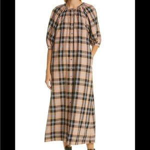 STAUD Vincent Dress in Plaid